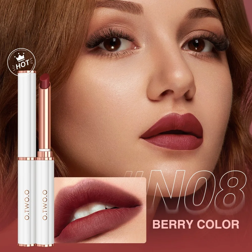 2024 O.TWO.O ลิปสติก Hydrating Moisturizing Lip Gloss Long Lasting Lip Balm Beauty