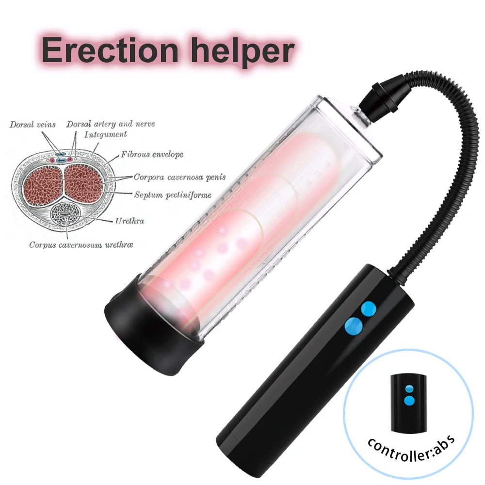 

USB Electric Penis Enlarger Vacuum Pump Cock Penis Bigger Growth Enlargement Enhancer Sex Toy Pussy Pump Penis Enlargement Pump