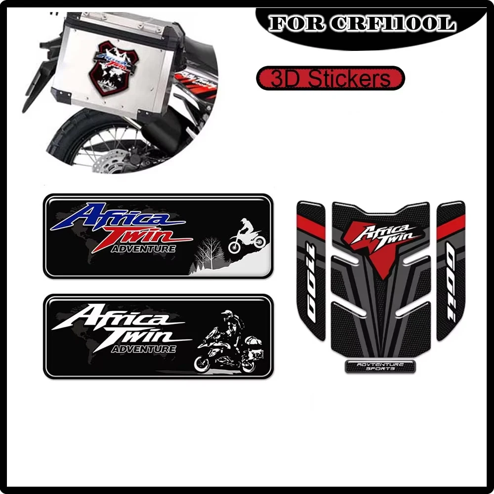 

For Honda AfricaTwin CRF1100 CRF 1100 L AFRICA TWIN ADVENTURE SPORT Tank Pad side panel Kit Windshield Protector Sticker Decal