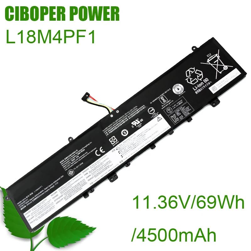 CP Laptop Battery L18D4PF1 L18M4PF1 For Yoga 9-15IMH5 C940-15IRH C940-15IRH IdeaPad S740-15IRH Series 5B10T83738 5B10U65276