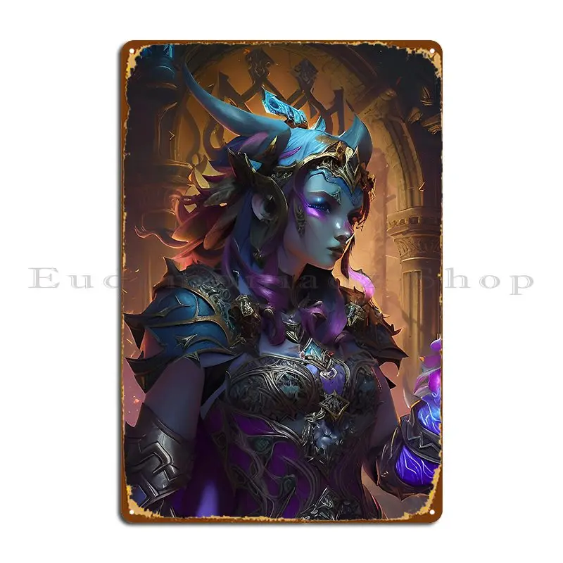 Arcane Cleric Fey Realms Scene Metal Plaque Printing Iron Mural Club Bar Customize Tin Sign Poster