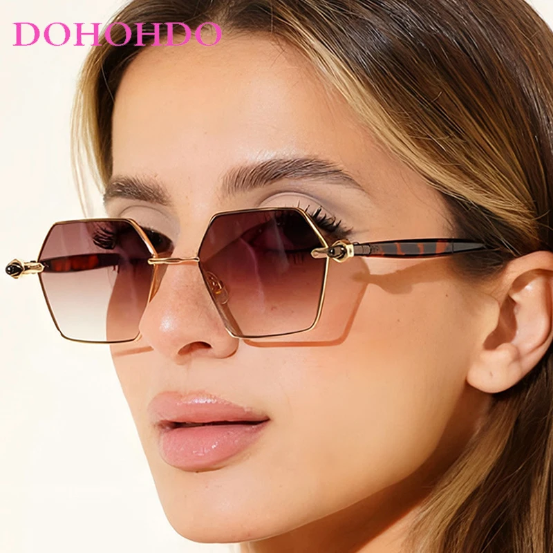 

Fashion Retro Metal Polygonal Women Sunglasses Luxury Designer Punk Men Sunglasses Outdoor Driving Travel Ladies Shades UV400