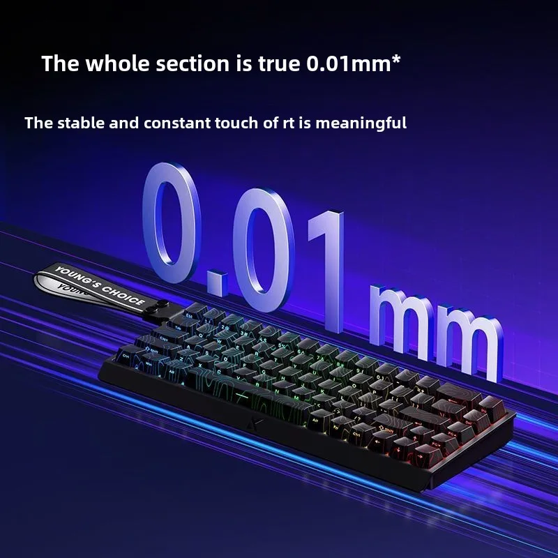 MCHOSE ACE68 Esports Magnetic Switch Keyboard Rapid Trigger 8K Polling Rate Low Latency Customized Keyboard Gift for Windows/MAC