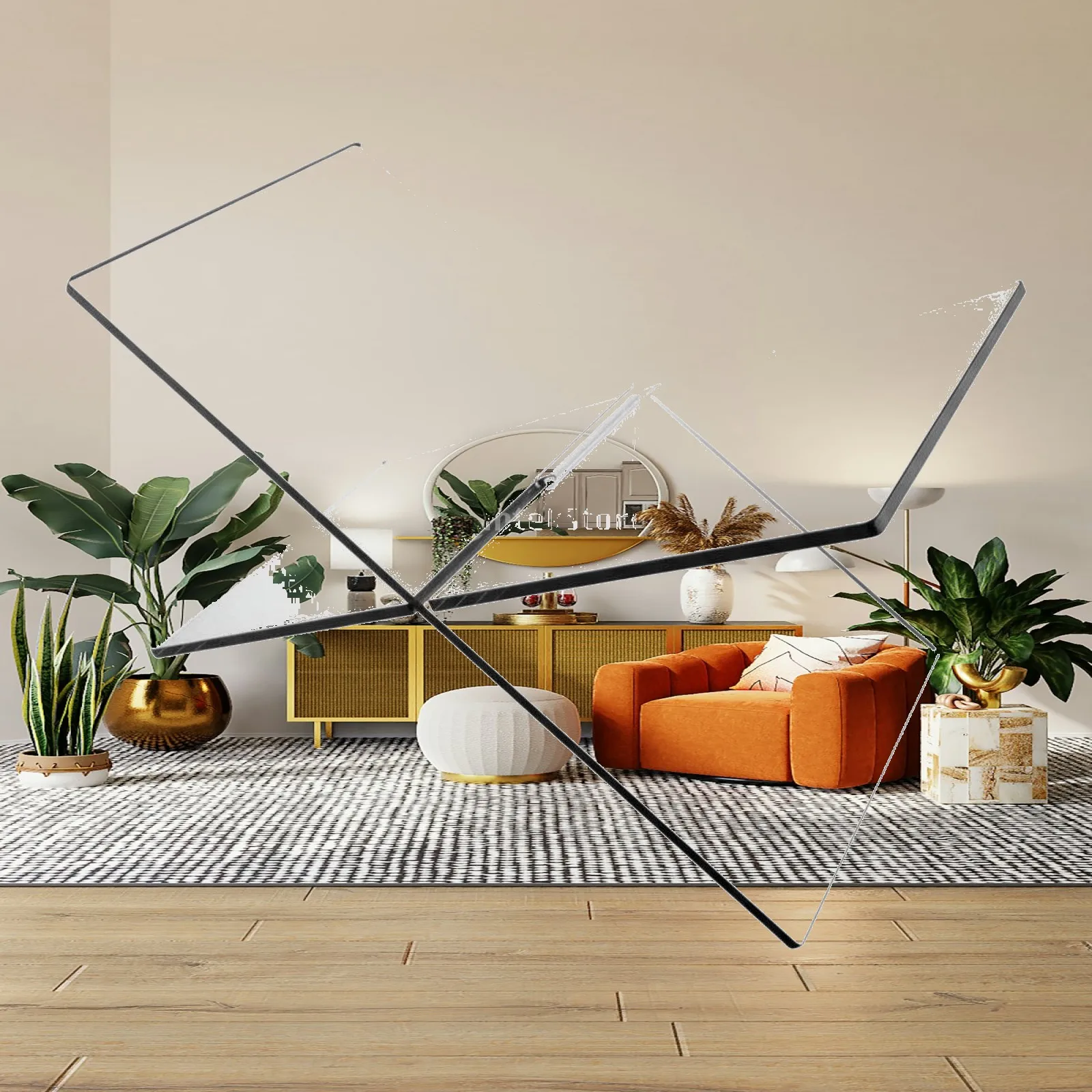 Acrylic Book Stand X Shaped Reading Holder Stable Acrylic Shelf for Textbooks Cookbooks Home Display