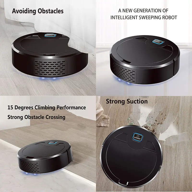 New Vacuum Intelligent Multiple Cleaning Robot Modes Vacuum For Pet Hairs Floor Carpet With UV Lamp Sweeper Vacuum Cleaner