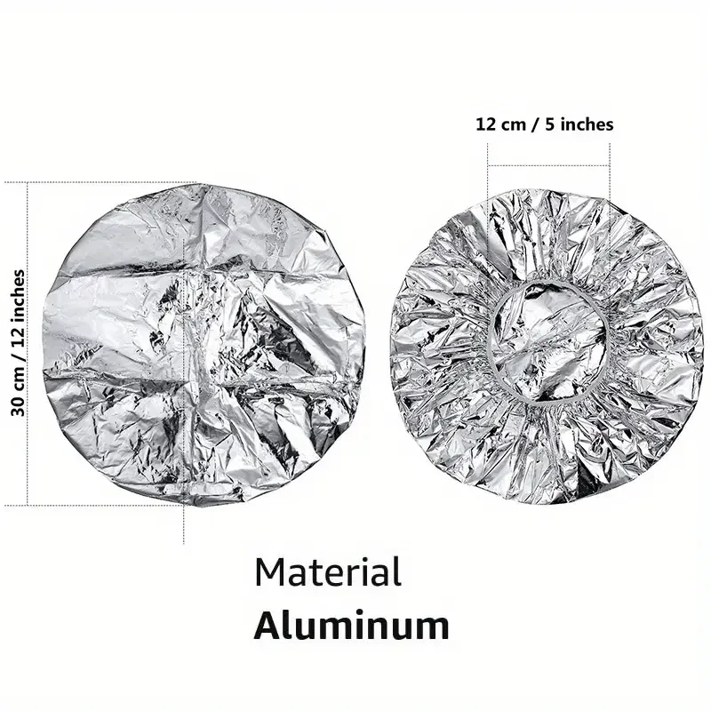 4 Stück/Set Wiederverwendbare Aluminiumfolie-Haardampfhaube, elastische Thermo-Haarbehandlungshaube, Tiefenpflege-Wärmehaube für Zuhause und Salon – Detail 4