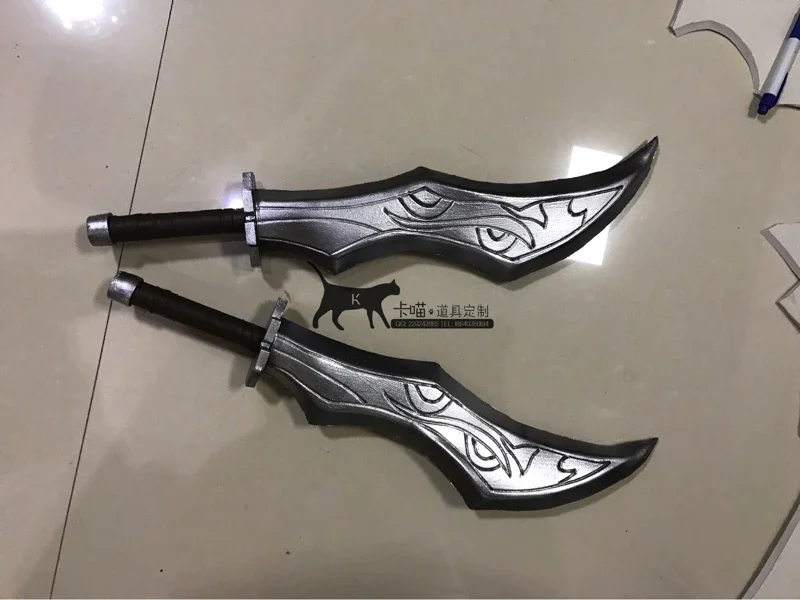 Hot Game LOL Katarina Cosplay Prop PVC Sword Weapons The Sinister Blade Halloween Christmas Fancy Party Props Double Swords