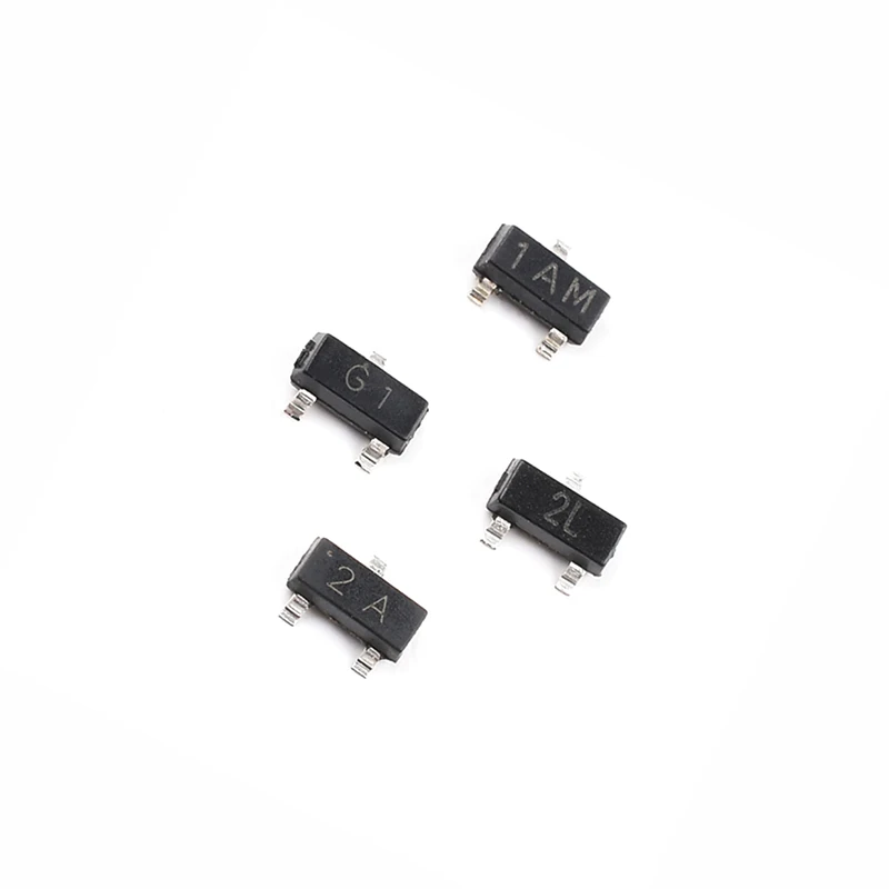 100PCS/LOT MMBT3904 MMBT3906 MMBT5401 MMBT5551 1AM 2L G1 2A SMD Transistor New Original KIT SOT23