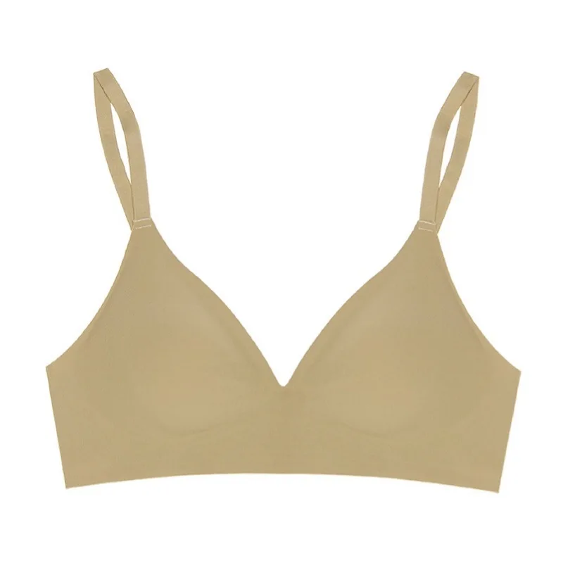 

Push Up Seamless Bras For Women V-neck Bralette Removable Padded Sports Underwear Comfortable Ladies Lingerie