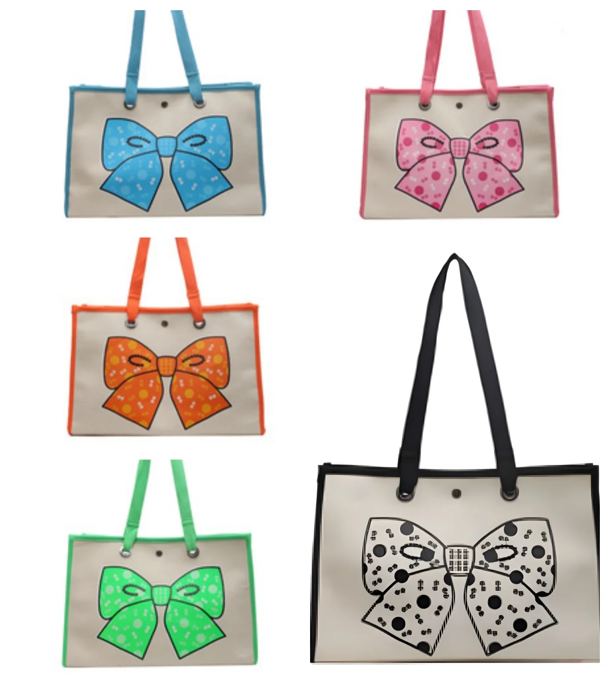 

leafage life hall brand large capacity printed bow inner leather tote bag shoulder versatile shopping bag 2025