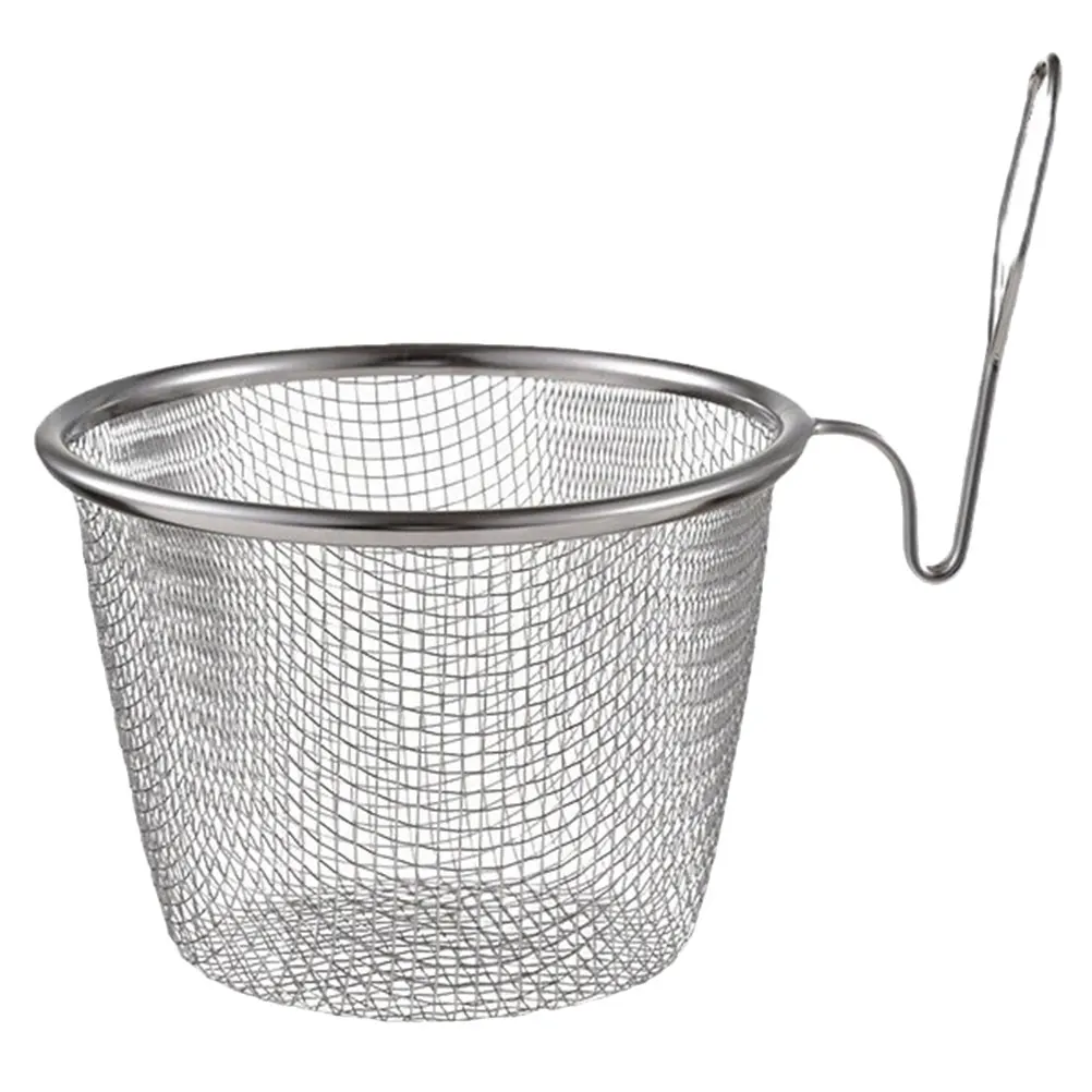 

1pc Stainless Steel Strainer Basket Fine Mesh For Hot Pot Ramen Noodle Dumpling Skimmer Kitchen Cooking Tool Pasta Filter