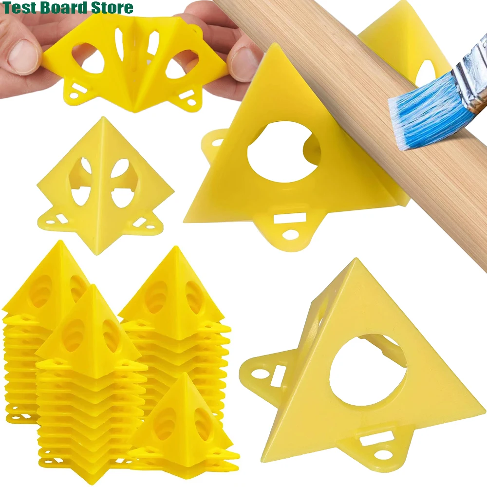 10Piece Pyramid Triangle Spray Powder Coating Wooden Bracket Portable Mini Cone Woodworking Paint Coating Bracket