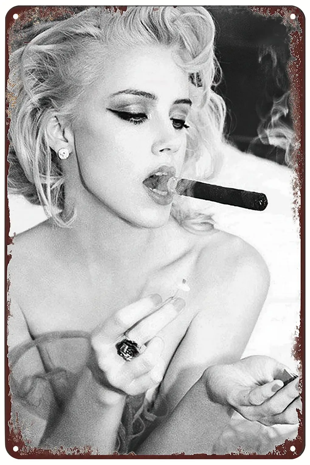 Винтажные металлические знаки, оловянные знаки для девушек и сигар, постер для сексуальной женщины, настенный художественный декор, табличка для дома, бара, паба, клуба, гостиной, комнаты, мужской пещеры
