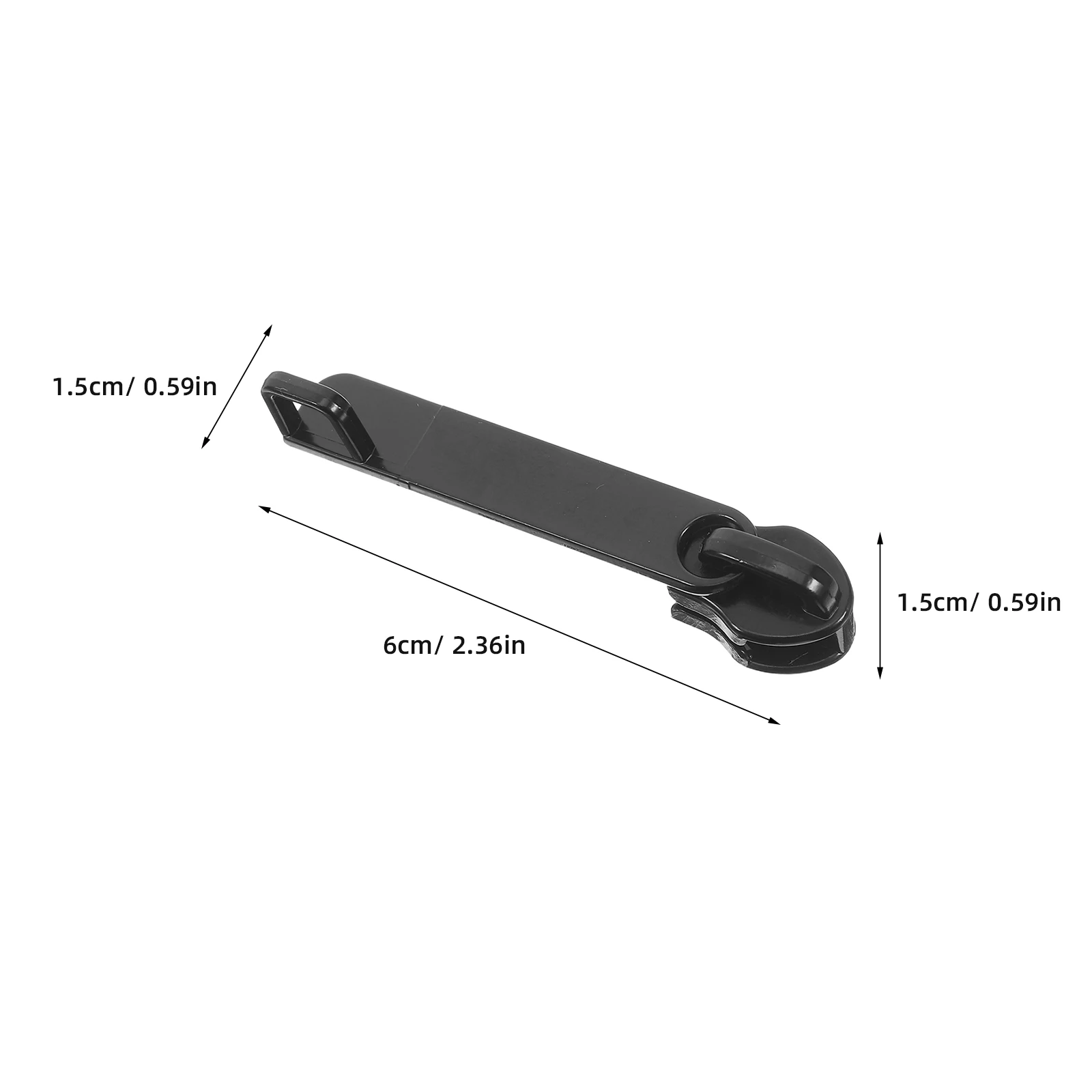 6 ชิ้นกระเป๋าเดินทาง Slider ซิปสองด้านซ่อมเครื่องมือ Tie Rod Fix Puller สังกะสีอัลลอยด์เปลี่ยนหัว