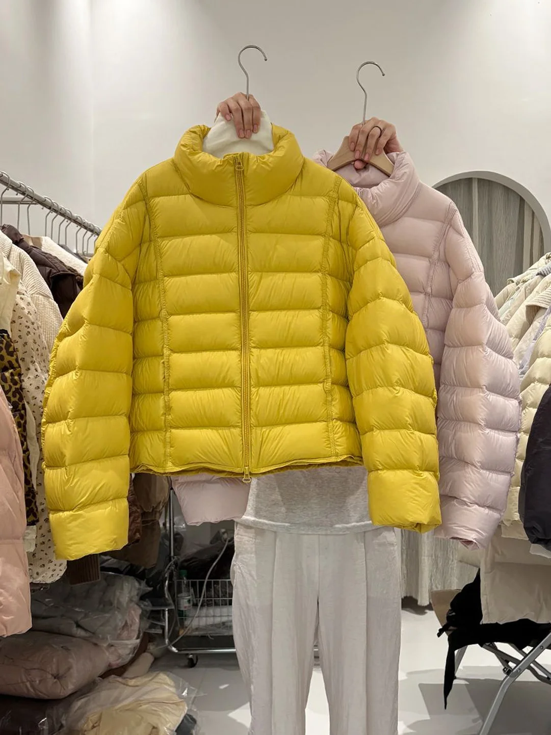 

Fashionable Stand Collar Thickened Cotton Jacket Women's Winter New Style Casual Korean Version All-Match Warm Rib Bone Clothing