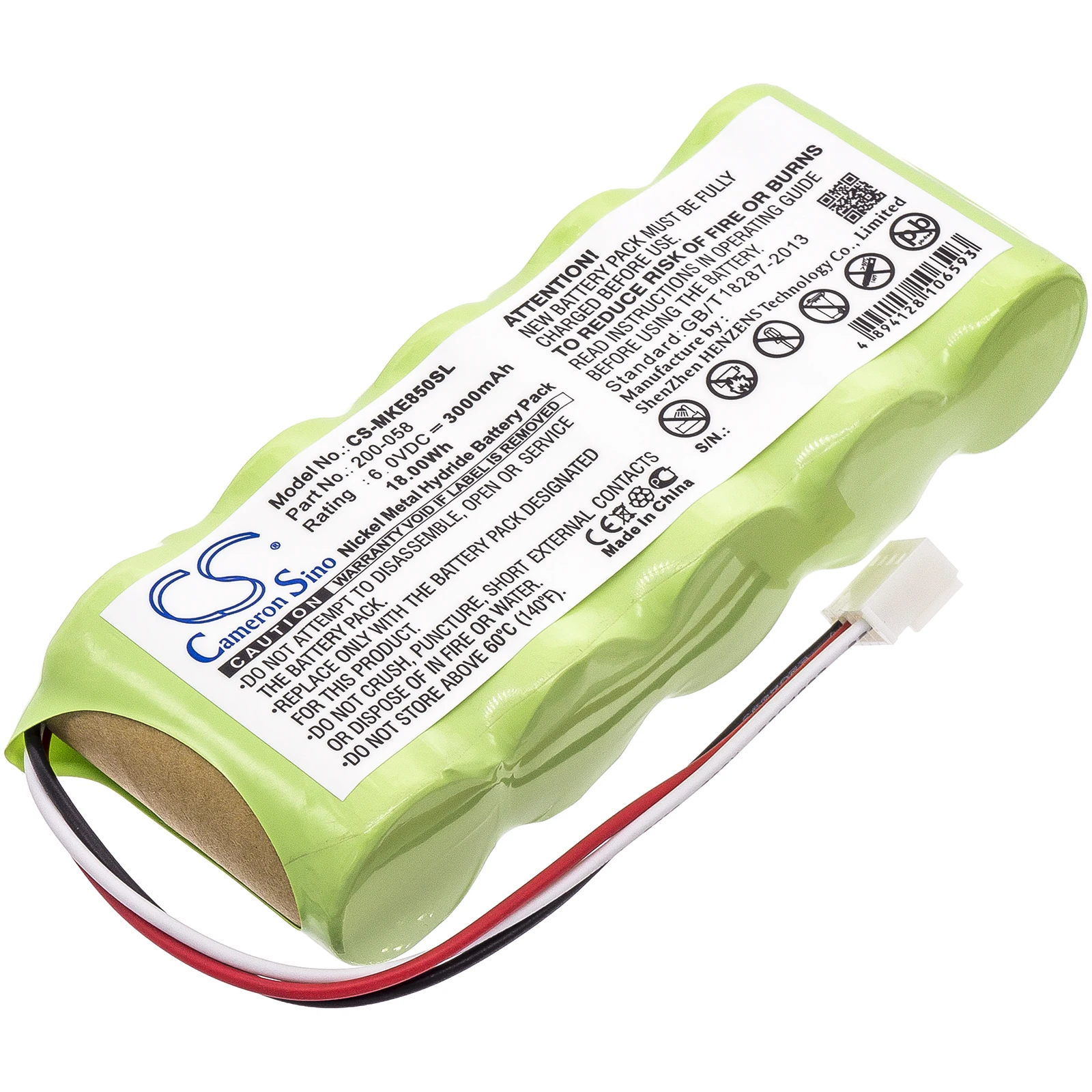 

CS Replacement Battery for Panametrics,GE Magna-Mike 8500 PN: 3000mAh / 18Wh
