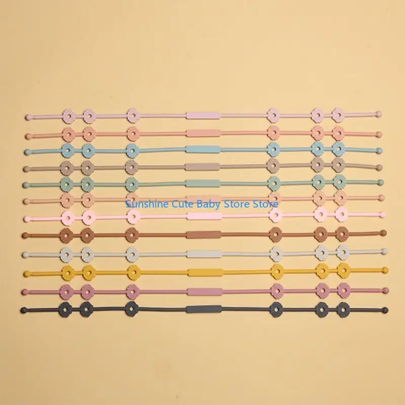 

C5AF Pacifier Chain Silicone Strap BPA Dummy Nipple Soother Chain Crib Accessory