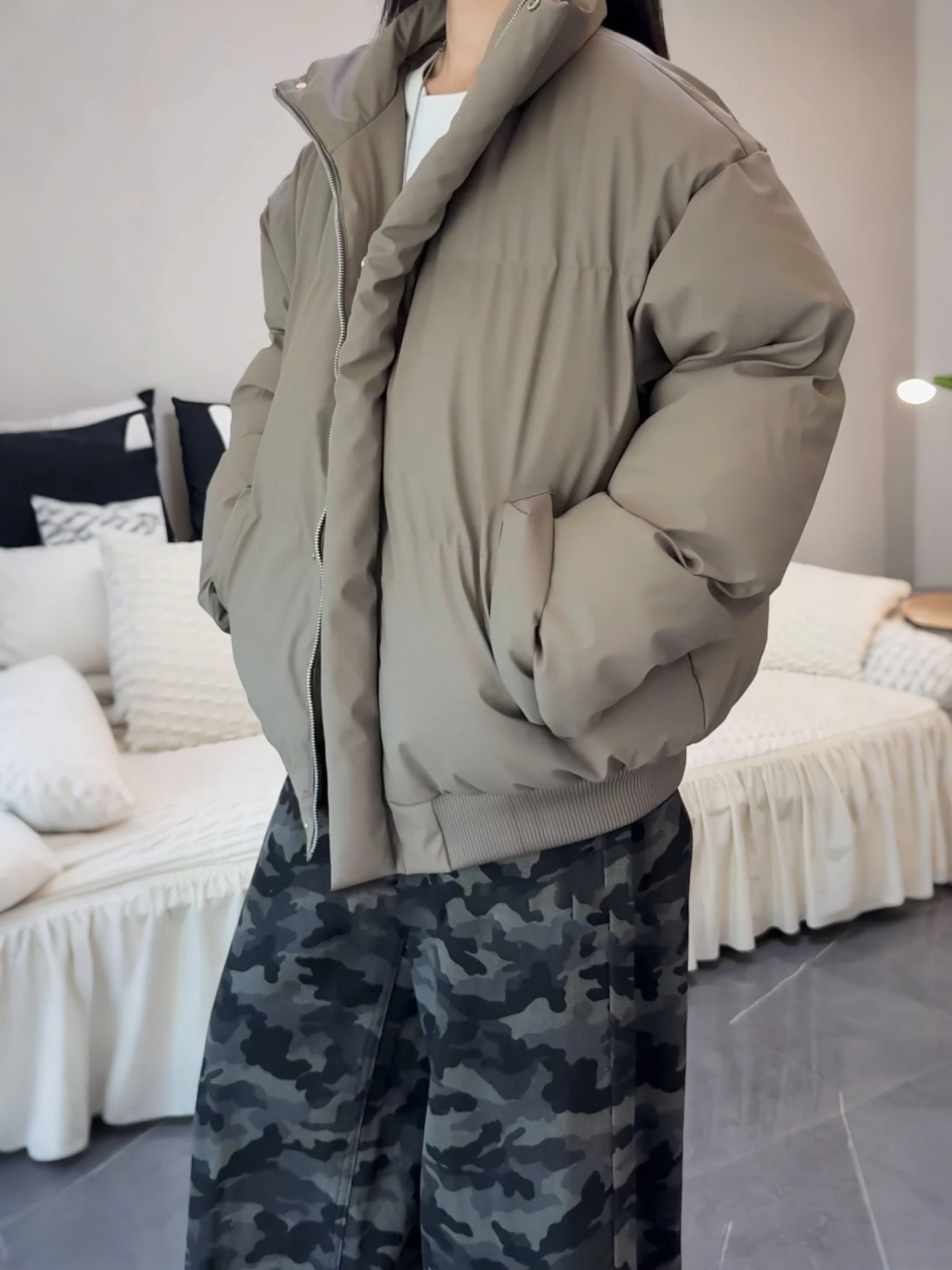 

Мужская зимняя куртка с воротником-стойкой, утепленная хлопком, в американском стиле, из искусственной кожи, утолщенная, морозостойкая