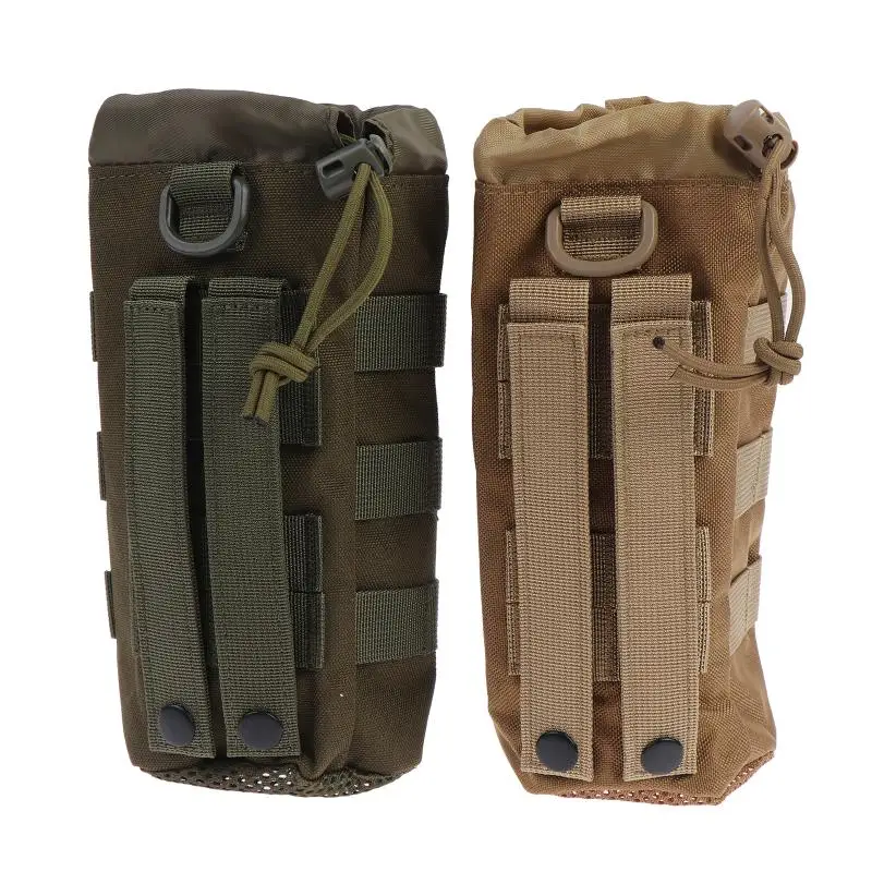 1 Stück Outdoor Molle Wasserflaschentasche Beutelhalter für Reisen, Camping, Wandern, Radfahren, Angeln, Jagen, Wasserflaschen- und Kesselträger – Detail 3