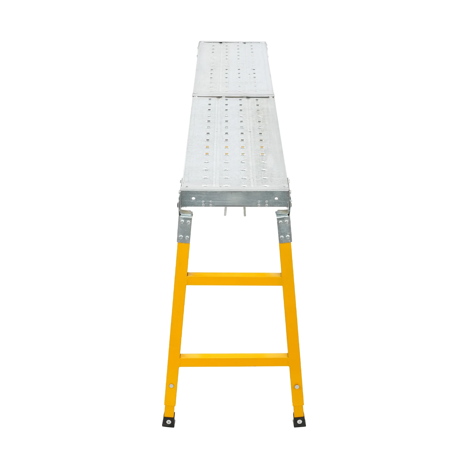 Folding Scaffold Platform 300kg Load, Steel Frame Work Platform Anti-Slip Surface for Print Shop Hotel Painting