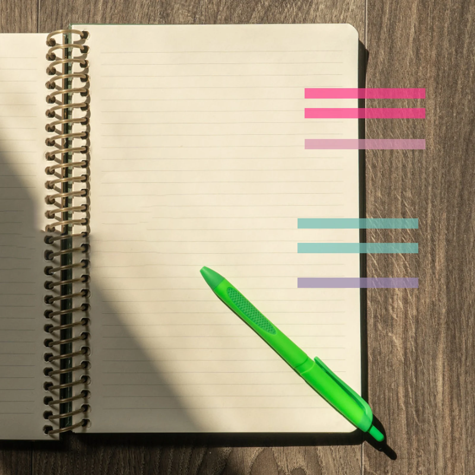 

5Pcs Transparent Fluorescent Sticky Notepads Self-Adhesive Ultrathin Highlight Marker Tabs for Book Annotation Text Sticky Tabs