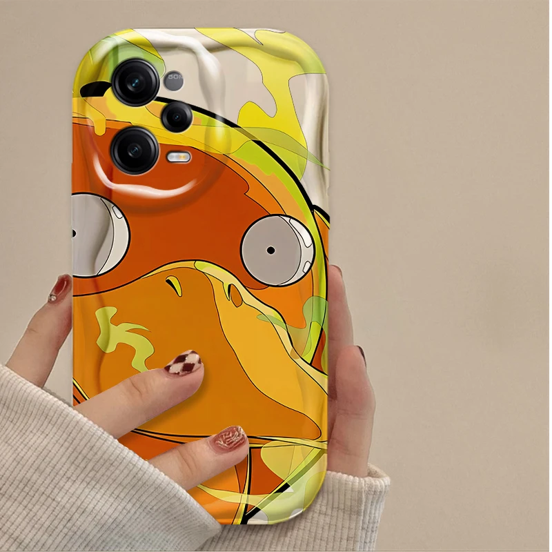 Cartoon P-Pokemon Pikachu Squirtle  oft Case For Xiaomi Redmi 12 12C 12R 11A 13C 10 10C 10X 9 Power 9A 9C 9T 8 K70E K70 K60 K50