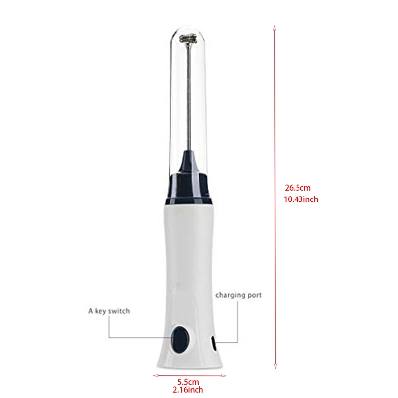 خلاط القهوة الكهربائية المحمولة Frother التلقائي الحليب المشروبات رغوة كريم خفقت الطبخ النمام البيض الخافق مع غطاء