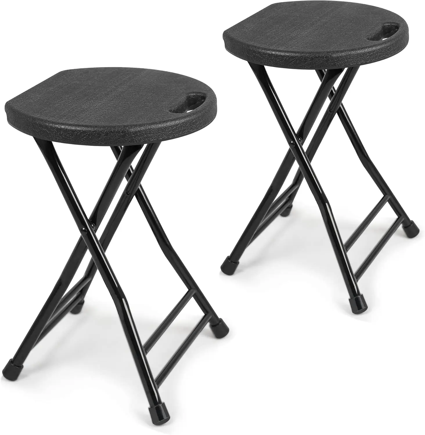 

Foldable Stool with Handle, Non-Slip Feet for Indoor Outdoor Use, 13x11.5x18 Inches