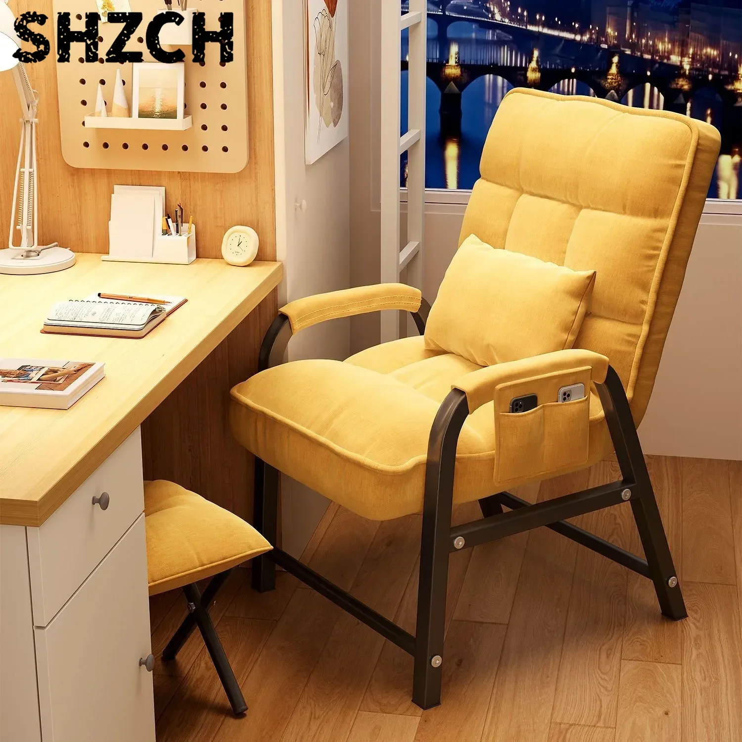 1 Set 의자 Comfortable Sedentary Office Chair Home Computer Lounge Chair Lazy Leisure  Chair Student Study Recliner Gaming Chairs