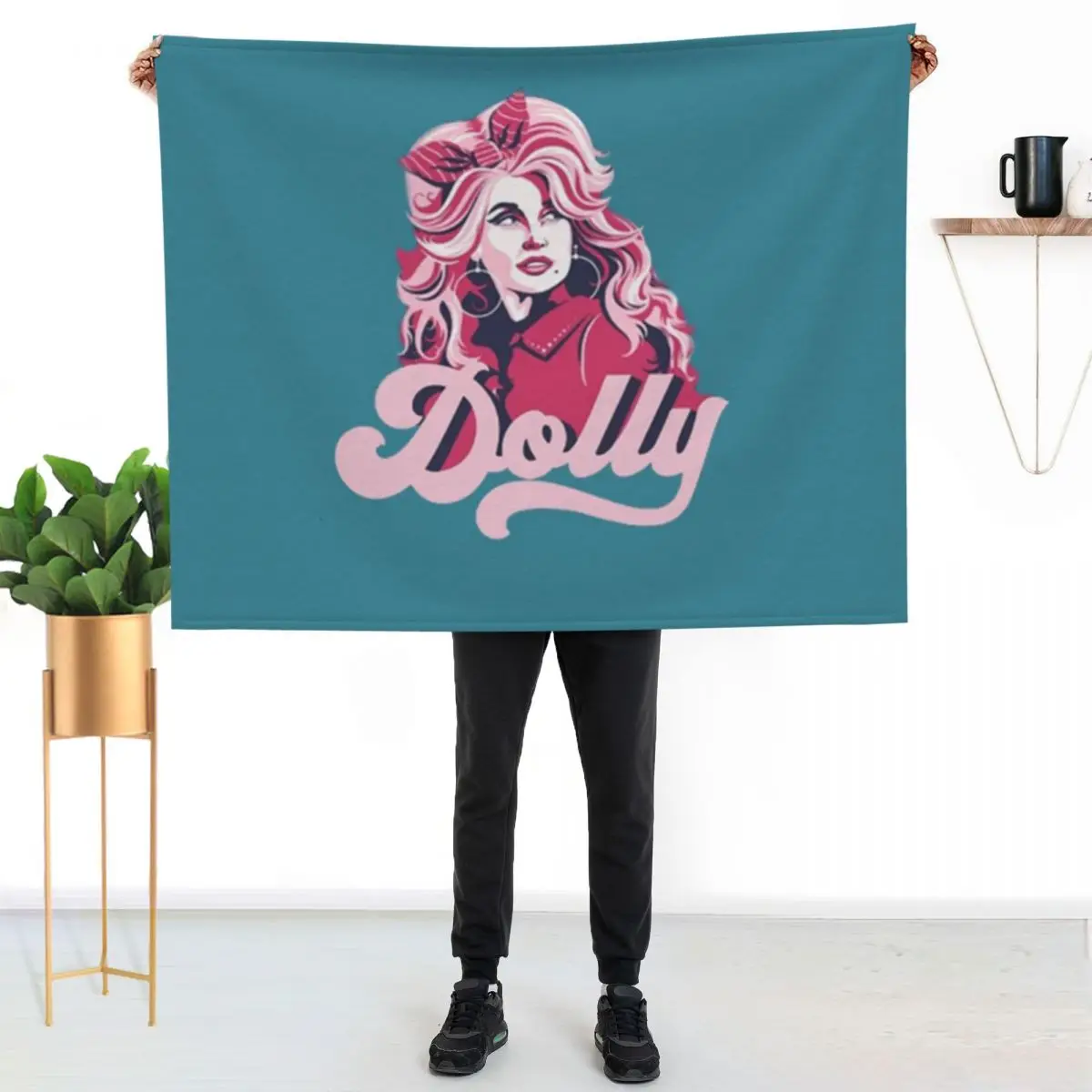 

Dolly Love and Life Throw Blanket Summer Cool Breathable Blanket for Sleeping