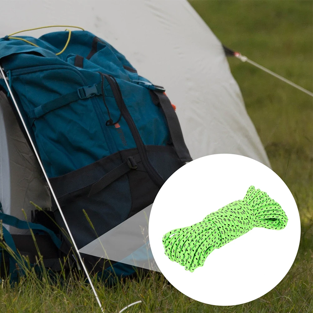 

5M Reflective Camping Tie Down Clothes Hanging Rope Windproof Durable Outdoor Supplies Lightweight Compact Travel Gear