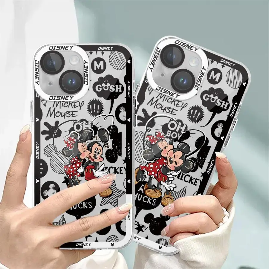 Disney Mickey Minnie Cute Cover Phone Case for Honor X7b X9b X8a X9a 5G X8 90 Lite TPU Clear Soft Shell