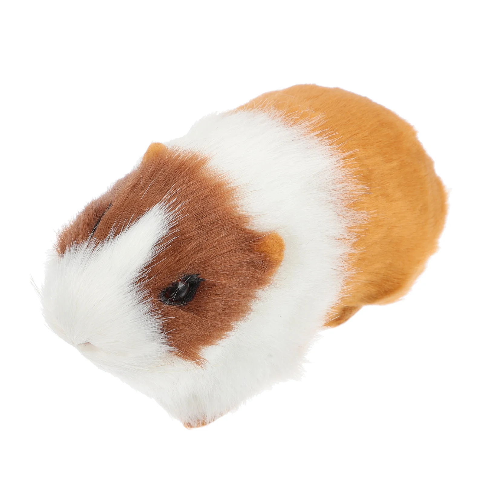 Guinea Pig Ornament Animal Figurines Toys Synthetic Fur Hamster Realistic Model Simulated Hairy