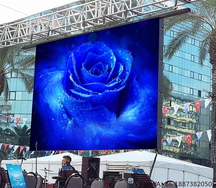 LED عرض Turnkey مجموعة لوحة الحائط الفيديو Novastar P2.9 في الهواء الطلق مقاوم للماء 500 مللي متر X 500 مللي متر HD 2.97 مللي متر شاشة أحداث الزفاف