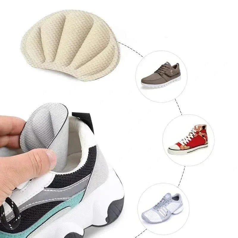 Sport Shoe Insoles Adjustable Heel Pads Cushion Insert Foot Support Gel Heel Protector for Running Walking Comfort