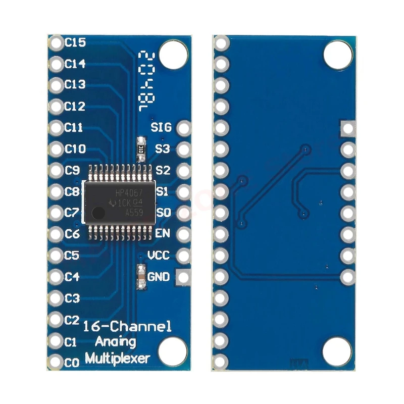 10pcs CD74HC4067 16-Channel Analog Digital Multiplexer Breakout Board Module for Arduino 2V-6V Microcontroller 16 Device RX Line