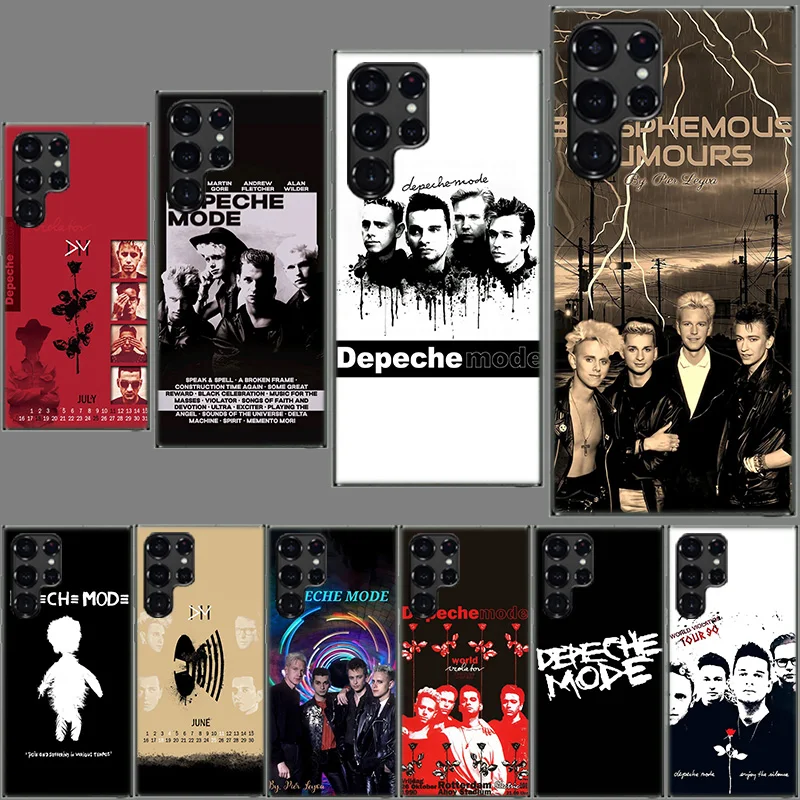 Rock Band Depeches Modes Phone Case For Samsung Galaxy S24 S23 S21 S20 FE S22 S26 Ultra S25 Edge S10 Plus Cover Clear TPU Capa S