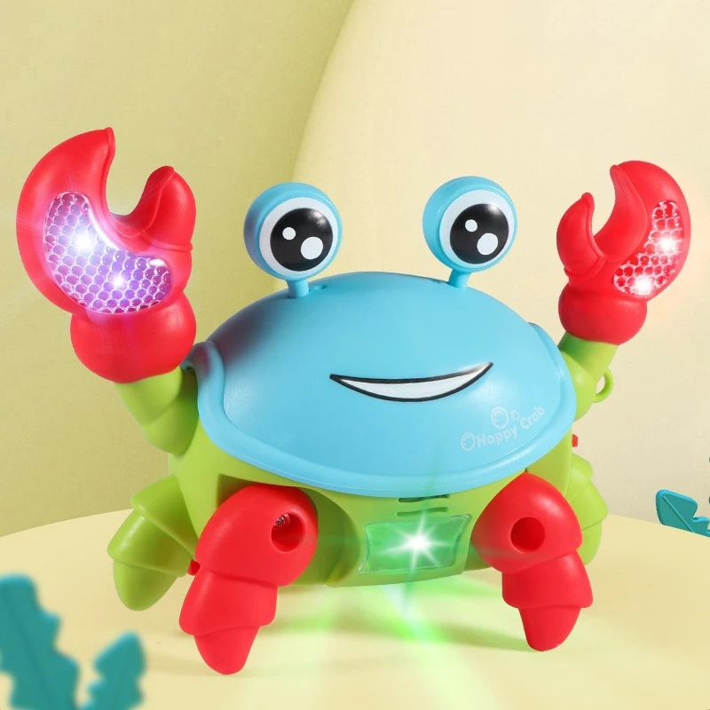 Induzione elettrica, gattonare trasversale simile al granchio, effetti luminosi e sonori, il bambino può spostare, il giocattolo infantile