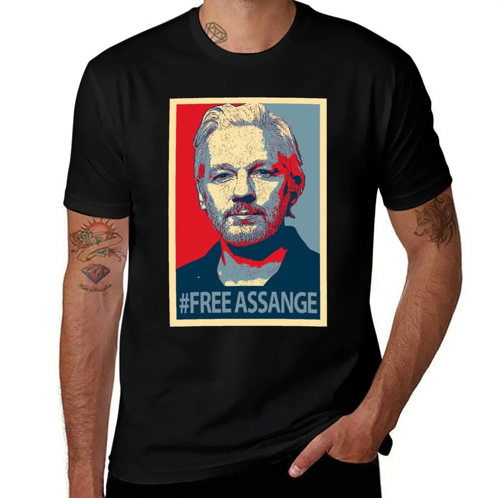 

Julian Assange T-Shirt printed t shirts for man graphic t shirts for man T-Shirt
