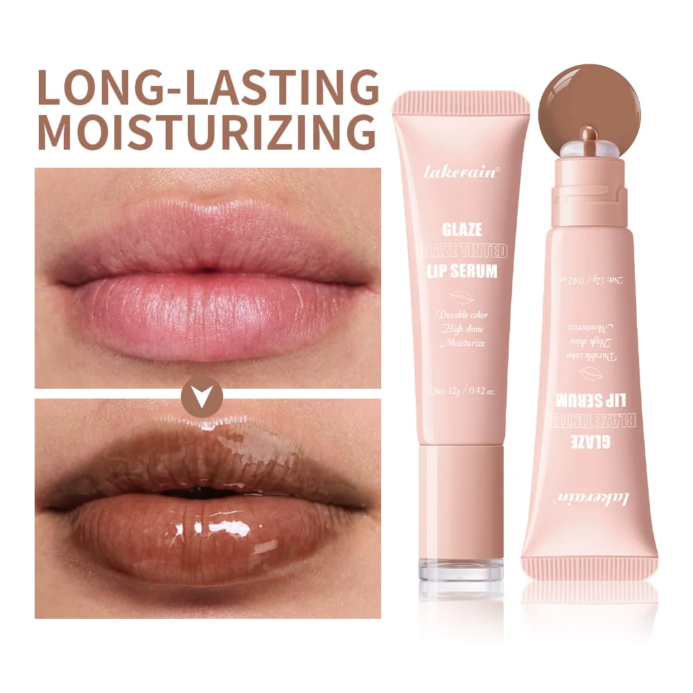 딥 모이스처라이징 글레이즈 블레이즈 틴티드 립 세럼 롱래스팅 하이드레이션 하이 샤인 립 글로스 립 플럼퍼 스킨 케어 화장품