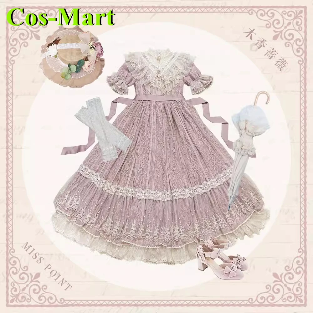 Cos-Mart Hot Anime Wild Rose Japanese Rose Lolita Dress Cosplay Costume Skirt Role Play Clothing Custom-Make Female Girl