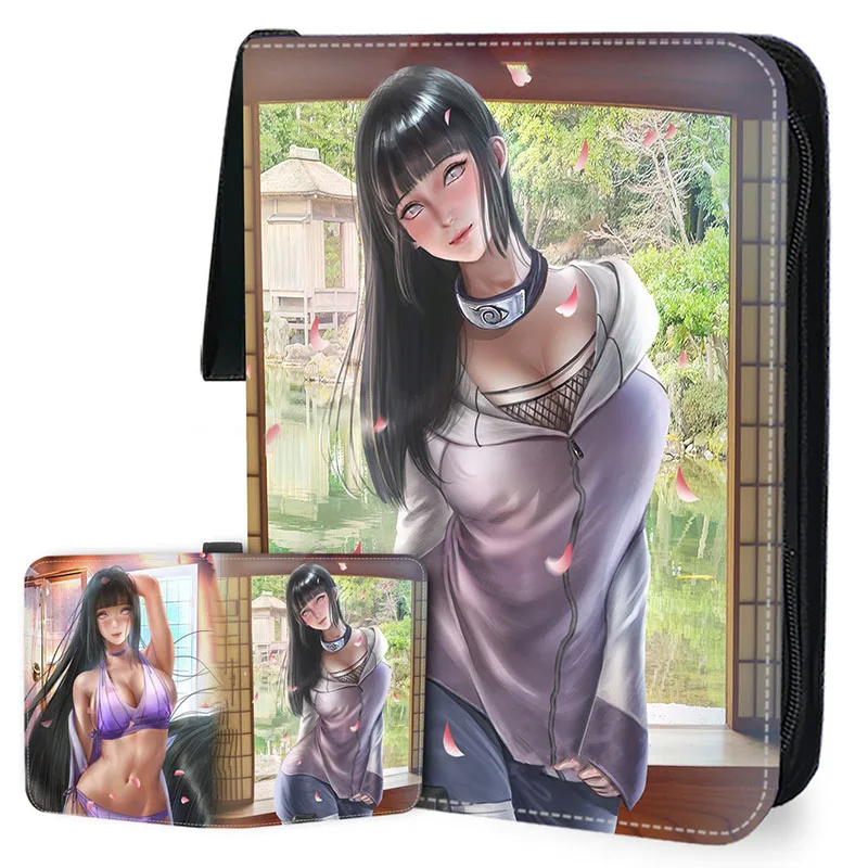 NARUTO Card Binder Book 4/9 Pocket Anime Cards Holder Album Collector with 50 inner Pages Zipper Hold Up to 900 Cards