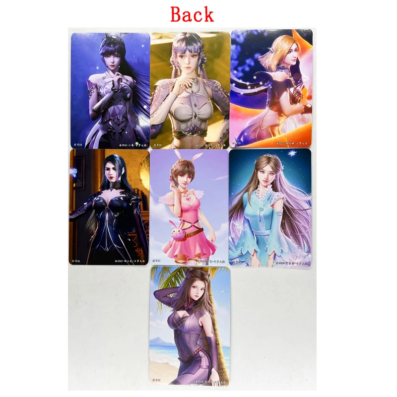 7pcs/set Soul Land ACG Sexy Nude Douluo Continent Toys Hobbies Hobby Collectibles Game Collection Anime Cards