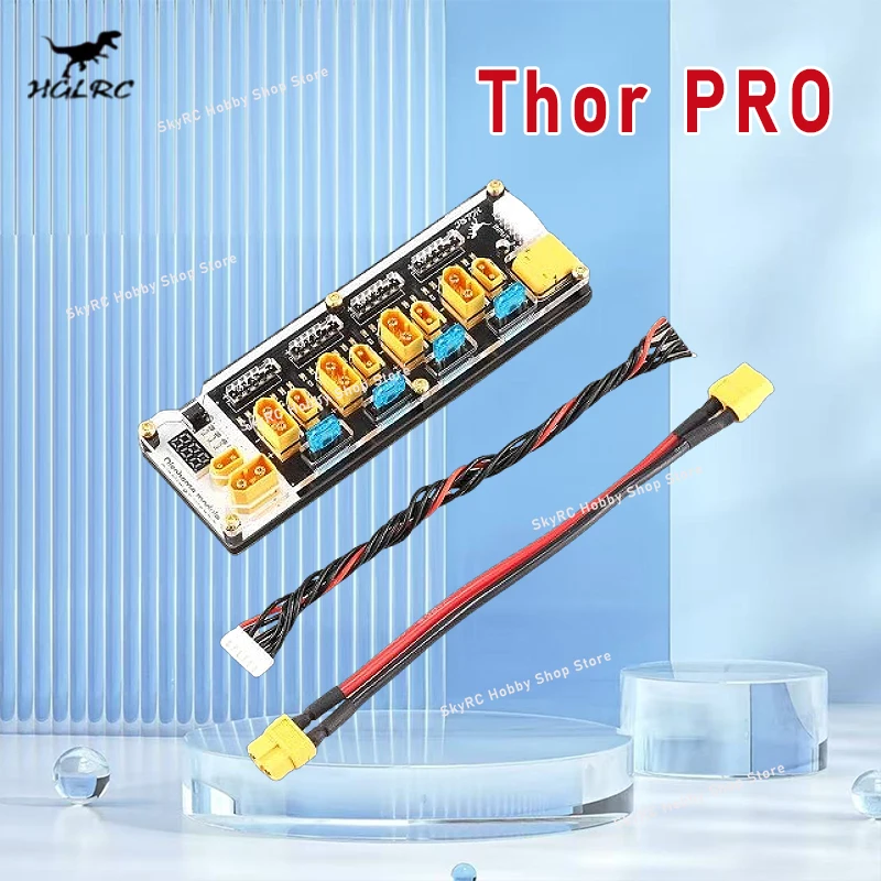 HGLRC Thor PRO LIPO Placa de cargador de equilibrio de batería 40A XT60 XT30 2-6S descargador LIPO para cargador IMAX B6 ISDT Q6 Nano HOTA D6