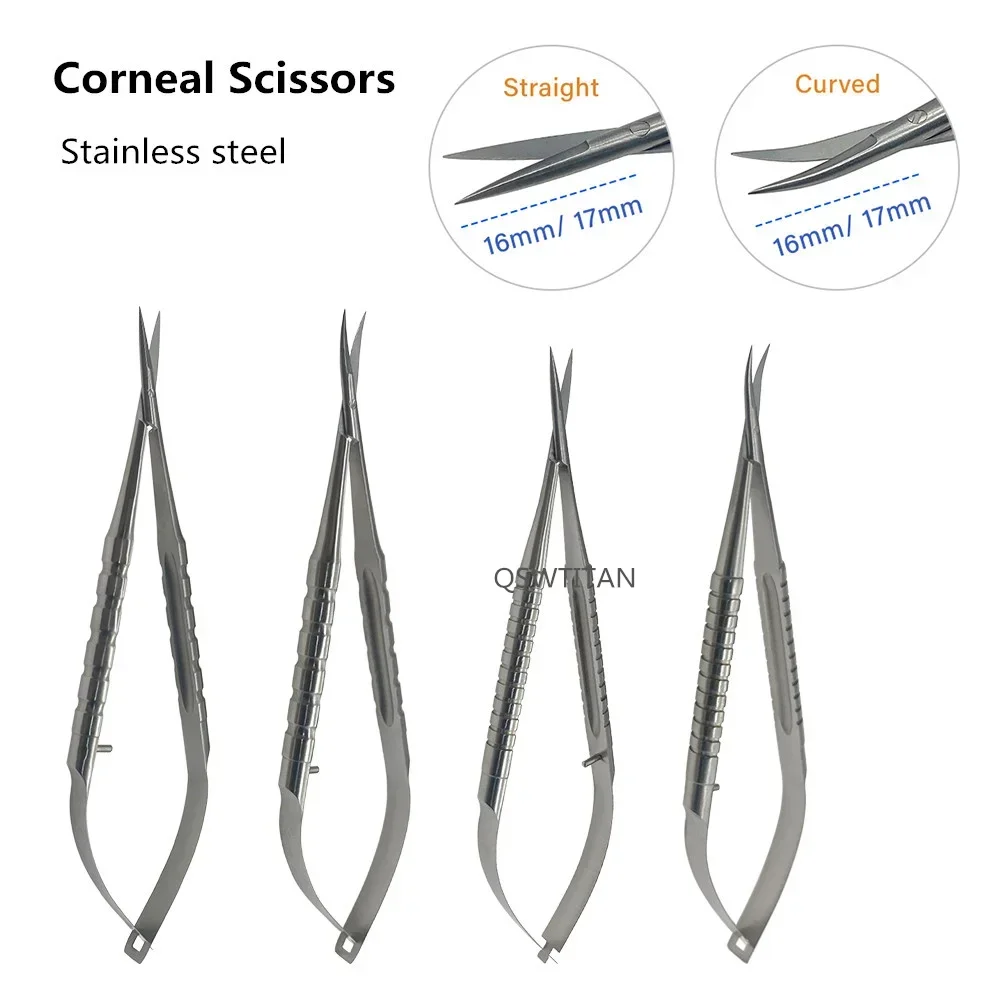 Stainless Steel Ophthalmic Micro Cornea scissors Ophthalmic Surgery scissors Instrument