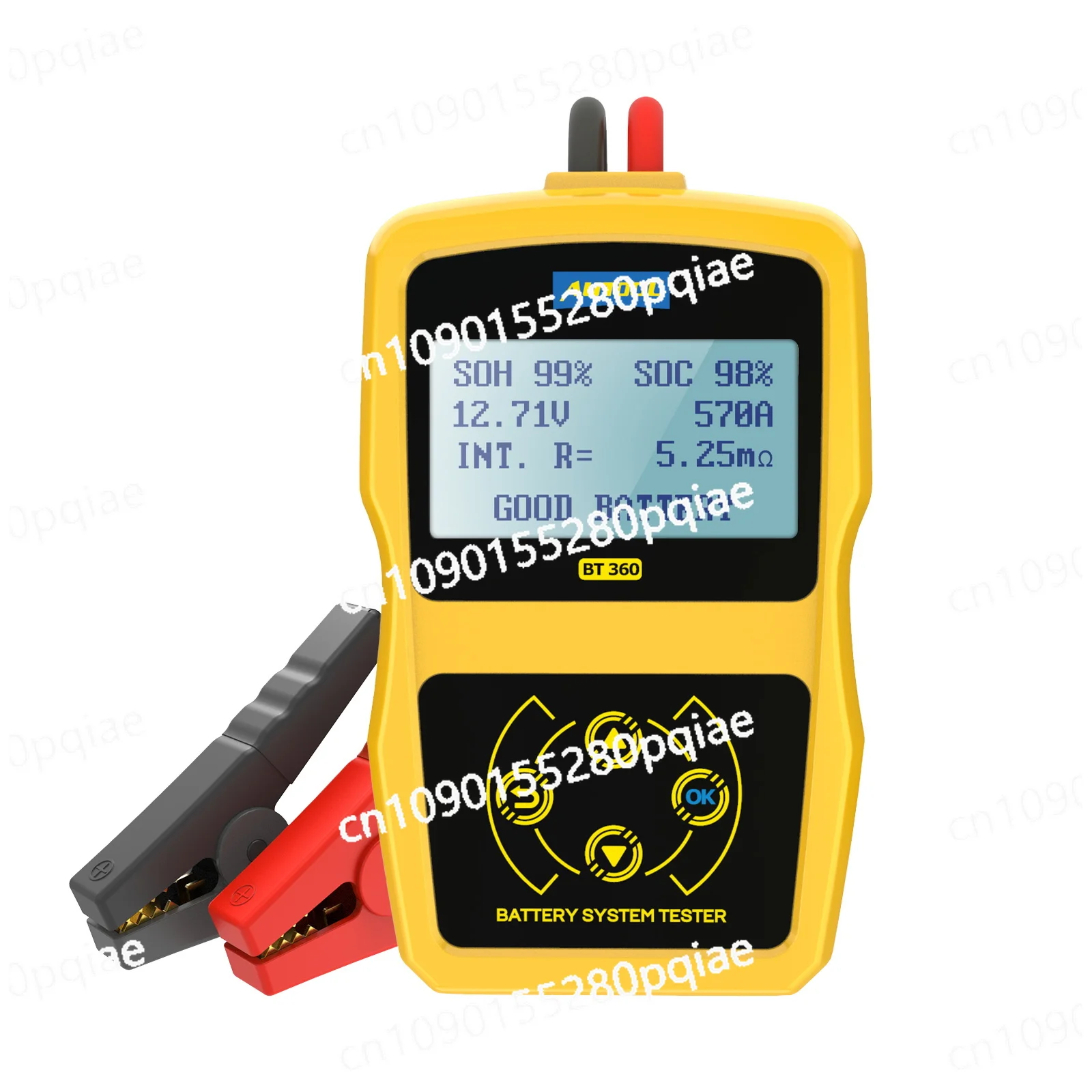 

BT360 12V Car Battery Tester Digital Automotive Diagnostic Battery Tester Analyzer Vehicle Cranking Charging Scanner Tool