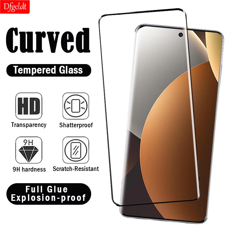 

3D Curved Tempered Glass for Xiaomi Redmi Note 15 14 13 Pro+ 5G 4G Full Glue Screen Protector for Redmi Note 15 Pro+ HD Glass