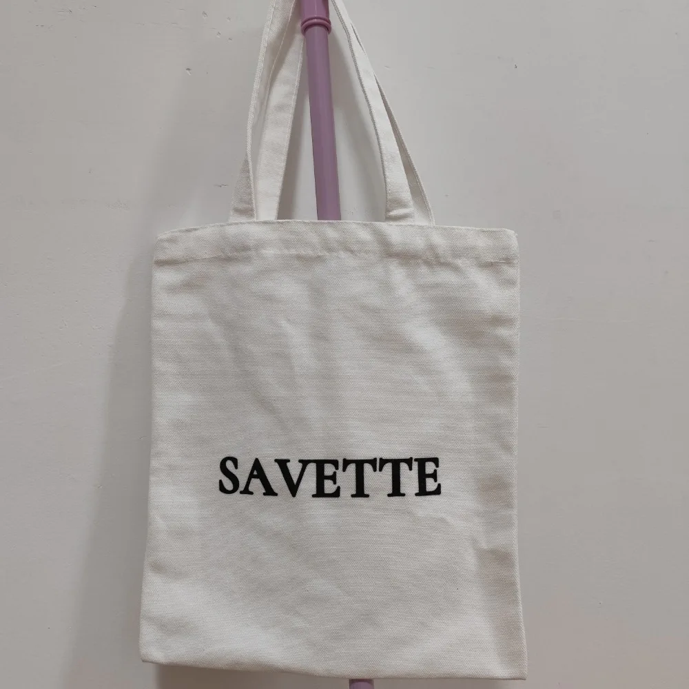 Savette-女性用の白いキャンバスハンドバッグ,ファッショナブルなデザイナーバッグ,大容量,ショッピングバッグ,30バッグ