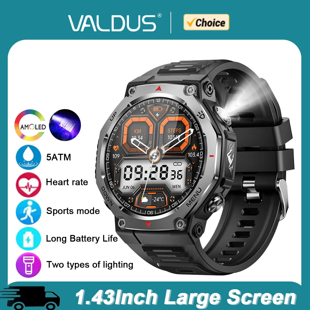 

VALDUS 2026 New VD47 Pro Smartwatch Man Woman Fitness Sports Waterproof Long Battery Life BT Call Heart Rate AMOLED Smart Watch