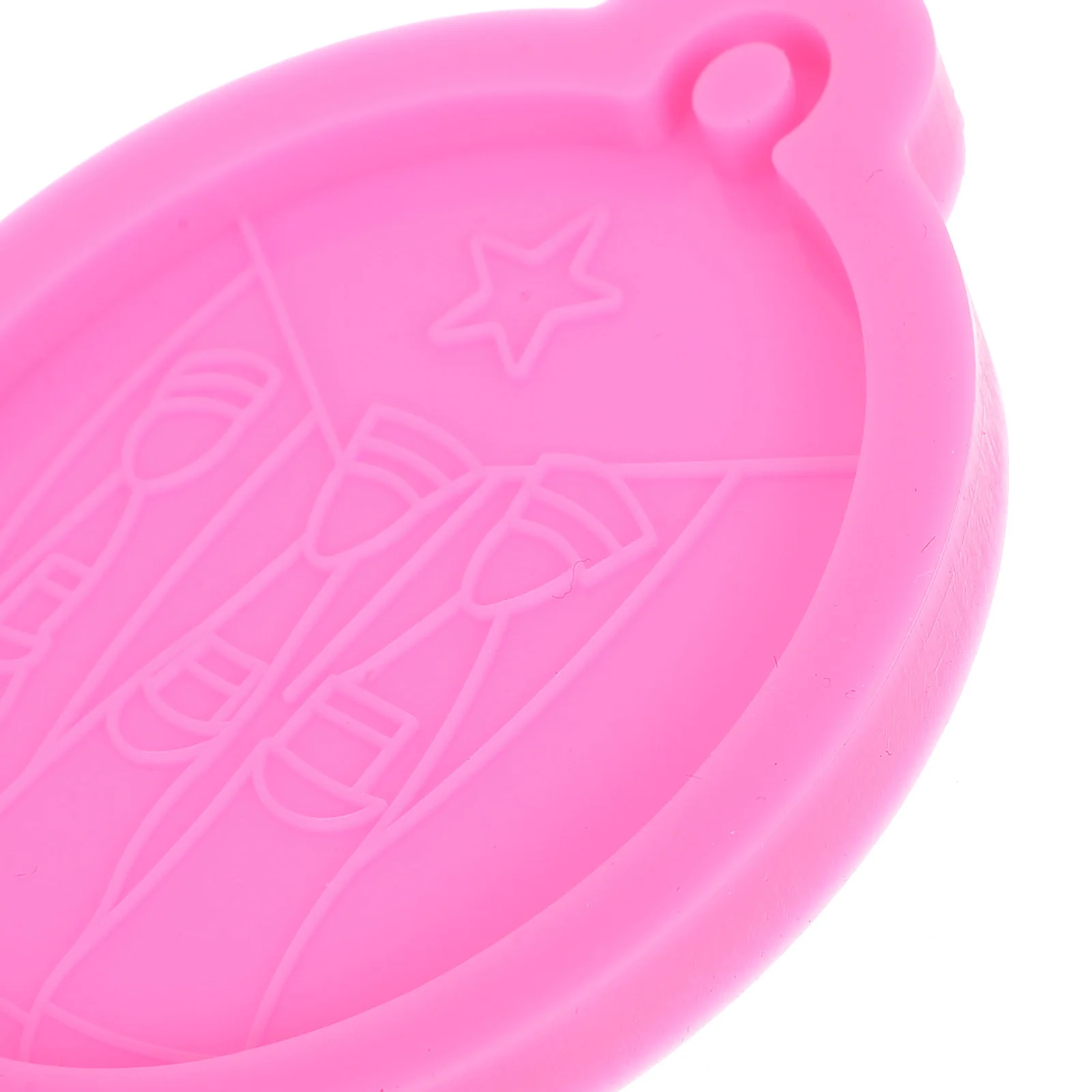 الايبوكسي الراتنج قالب من السيليكون بورتوريكو ثلاثة الرجال مرنة الحرفية المفاتيح صنع المجوهرات DIY لوازم المفاتيح الراتنج قوالب #4